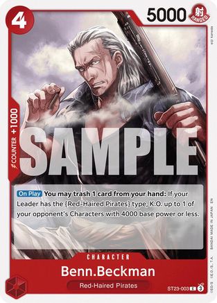 (ST23-003) Benn.Beckman - Starter Deck 23: RED Shanks Normal