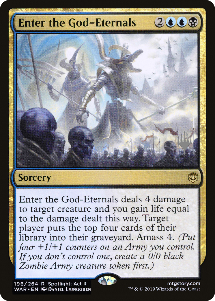 Enter the God-Eternals (PPELD-196P) - War of the Spark Promos Foil (Promo Pack)