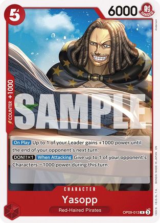 (OP09-013) Yasopp (Reprint) - Starter Deck 23: RED Shanks - Normal