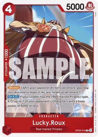 (OP09-015) Lucky.Roux (Reprint) - Starter Deck 23: RED Shanks Normal