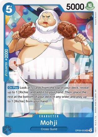 (OP09-053) Mohji (Reprint) - Starter Deck 25: BLUE Buggy - Normal