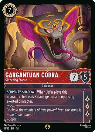 (013/35)  Gargantuan Cobra - Slithering Statue - Illumineer's Quest: Palace Heist  Normal