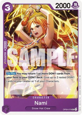(OP09-070) Nami (Reprint) - Starter Deck 26: PURPLE/BLACK Monkey.D.Luffy - Normal