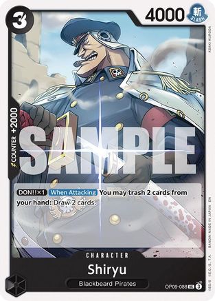 (OP09-088) Shiryu (Reprint) - Starter Deck 27: BLACK Marshall.D.Teach - Normal