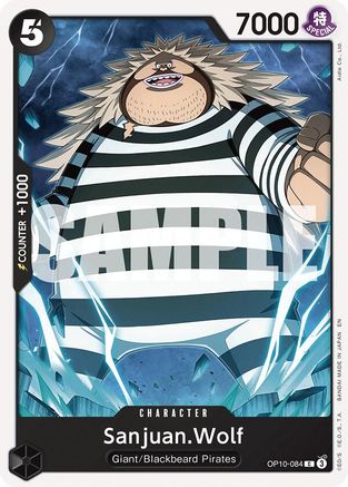 (OP10-084) Sanjuan.Wolf (Reprint) - Starter Deck 27: BLACK Marshall.D.Teach - Normal