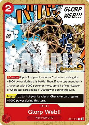 (OP11-019) Glorp Web!! - A Fist of Divine Speed Release Event Cards Normal