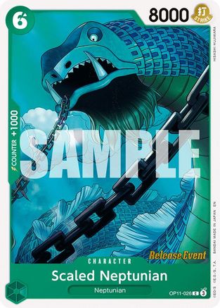 (OP11-026) Scaled Neptunian - A Fist of Divine Speed Release Event Cards Normal