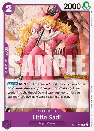 (OP11-063) Little Sadi - A Fist of Divine Speed Release Event Cards Normal