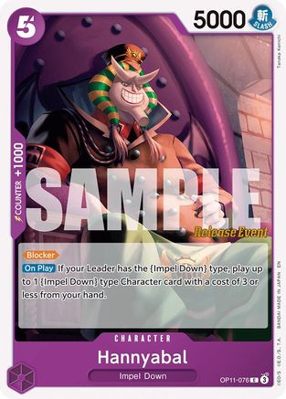 (OP11-076) Hannyabal - A Fist of Divine Speed Release Event Cards Normal