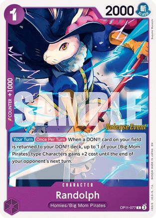 (OP11-077) Randolph - A Fist of Divine Speed Release Event Cards Normal