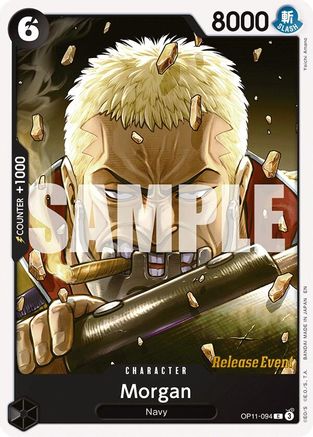 (OP11-094) Morgan - A Fist of Divine Speed Release Event Cards Normal