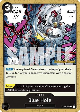 (OP11-098) Blue Hole - A Fist of Divine Speed Release Event Cards Normal
