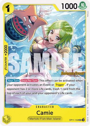 (OP11-102) Camie - A Fist of Divine Speed Release Event Cards Normal