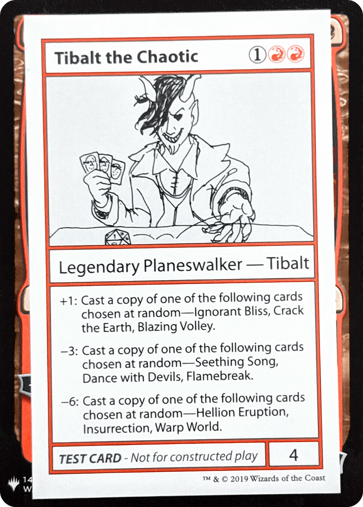 Tibalt the Chaotic (CMB1-066) - Mystery Booster Playtest Cards 2019