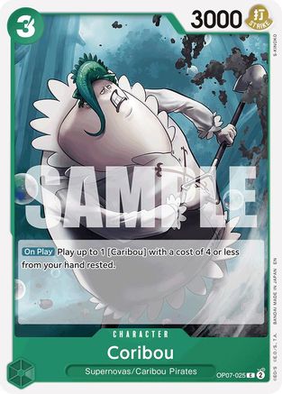 (OP07-025) Coribou (Reprint) - Starter Deck 24: GREEN Jewelry Bonney - Normal