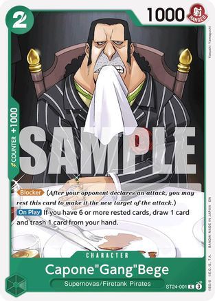 (ST24-001) Capone"Gang"Bege - Starter Deck 24: GREEN Jewelry Bonney Normal