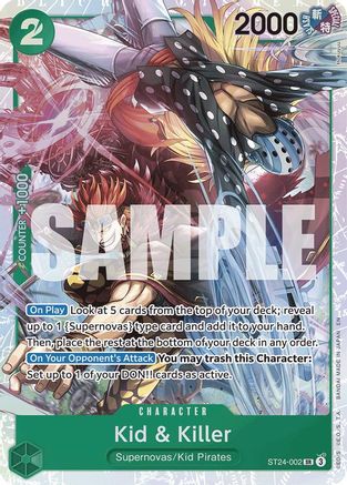 (ST24-002) Kid & Killer - Starter Deck 24: GREEN Jewelry Bonney Foil