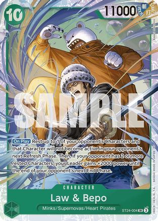 (ST24-004) Law & Bepo - Starter Deck 24: GREEN Jewelry Bonney Foil