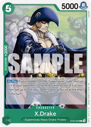 (ST24-005) X.Drake - Starter Deck 24: GREEN Jewelry Bonney Normal