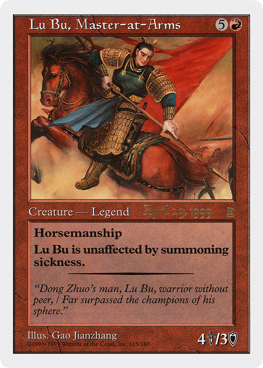 Lu Bu, Master-at-Arms (PPTK-115A) - Portal: Three Kingdoms Promos