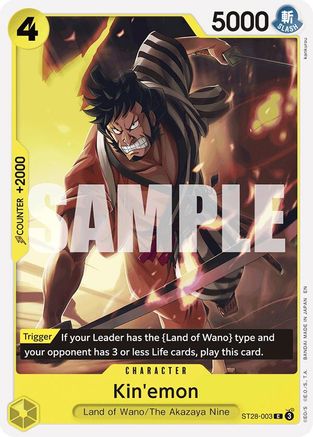 (ST28-003) Kin'emon - Starter Deck 28: GREEN/YELLOW Yamato Normal