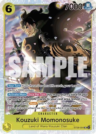 (ST28-004) Kouzuki Momonosuke - Starter Deck 28: GREEN/YELLOW Yamato Foil