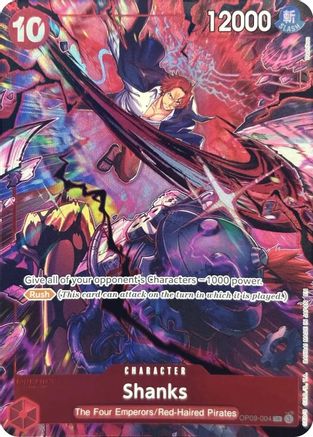 (OP09-004) Shanks (004) (English Version 2nd Anniversary Set) - One Piece Promotion Cards Foil