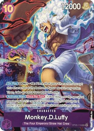 (OP05-119) Monkey.D.Luffy (119) (English Version 2nd Anniversary Set) - One Piece Promotion Cards Foil