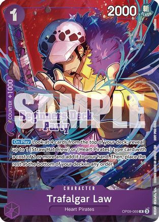 (OP09-069) Trafalgar Law (Beginners Deck Party [ST-23] - [ST-28] Winner Pack) - One Piece Promotion Cards Foil