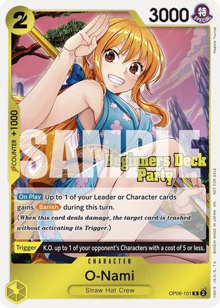 (OP06-101) O-Nami (Beginners Deck Party [ST-23] - [ST-28] Participation Pack) - One Piece Promotion Cards Normal