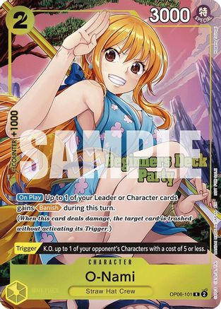 (OP06-101) O-Nami (Beginners Deck Party [ST-23] - [ST-28] Winner Pack) - One Piece Promotion Cards Foil