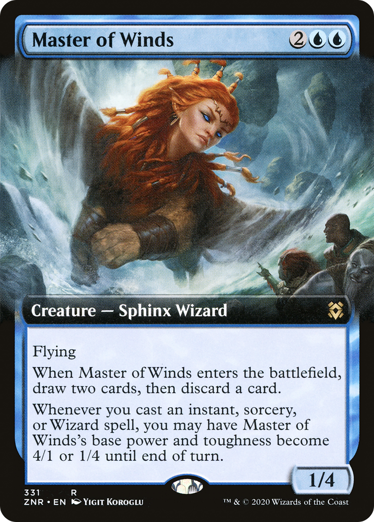 Master of Winds (ZNR-331) - Zendikar Rising: (Extended Art)