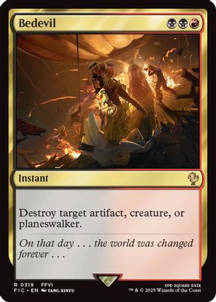 Bedevil (Surge Foil) (FIC-319) - Commander: FINAL FANTASY Foil
