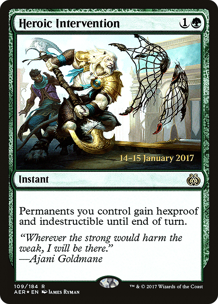 Heroic Intervention (PRE-109S) - Aether Revolt Promos (Prerelease) Foil