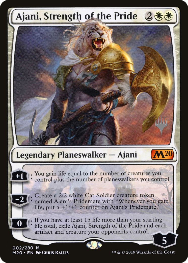 Ajani, Strength of the Pride (PM20-02P) - Core Set 2020 Promos