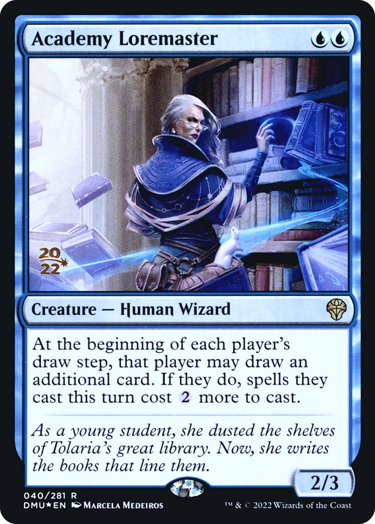 Academy Loremaster (PRE-040) - Dominaria United Promos (Prerelease) Foil