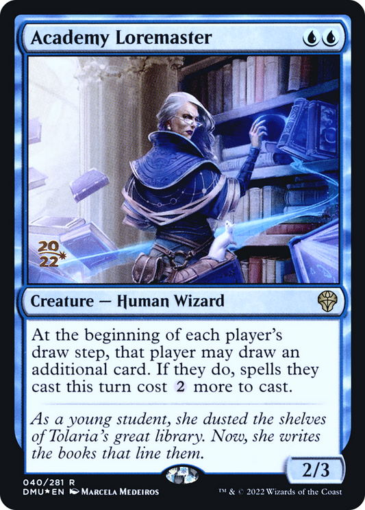 Academy Loremaster (PRE-040) - Dominaria United Promos (Prerelease) Foil