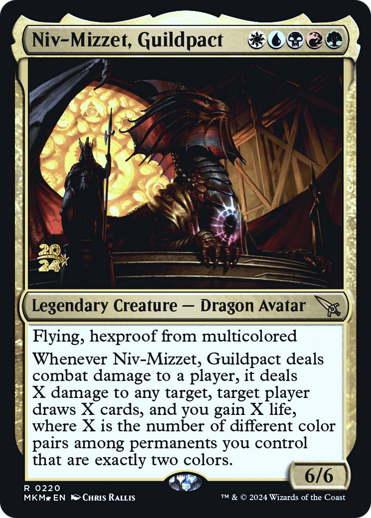 Niv-Mizzet, Guildpact (PMKM-220S) - Murders at Karlov Manor Promos Foil