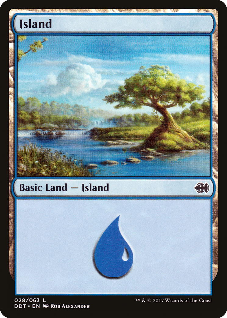 Island (DDT-028) - Duel Decks: Merfolk vs. Goblins