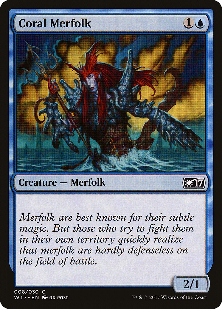 Coral Merfolk (W17-008) - Welcome Deck 2017