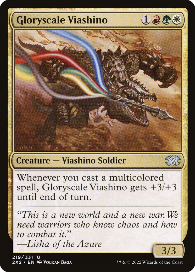 Gloryscale Viashino (2X2-219) - Double Masters 2022 Foil