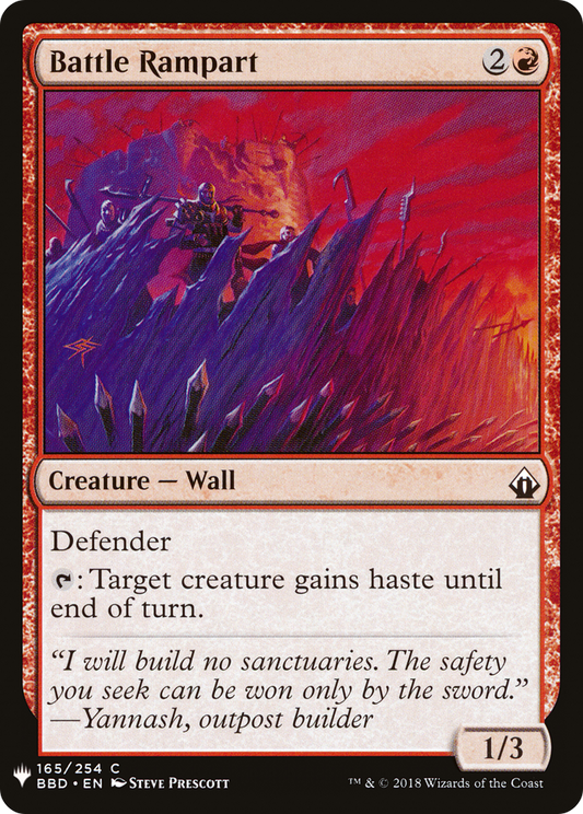 Battle Rampart (LIST-BBD-165) - The List