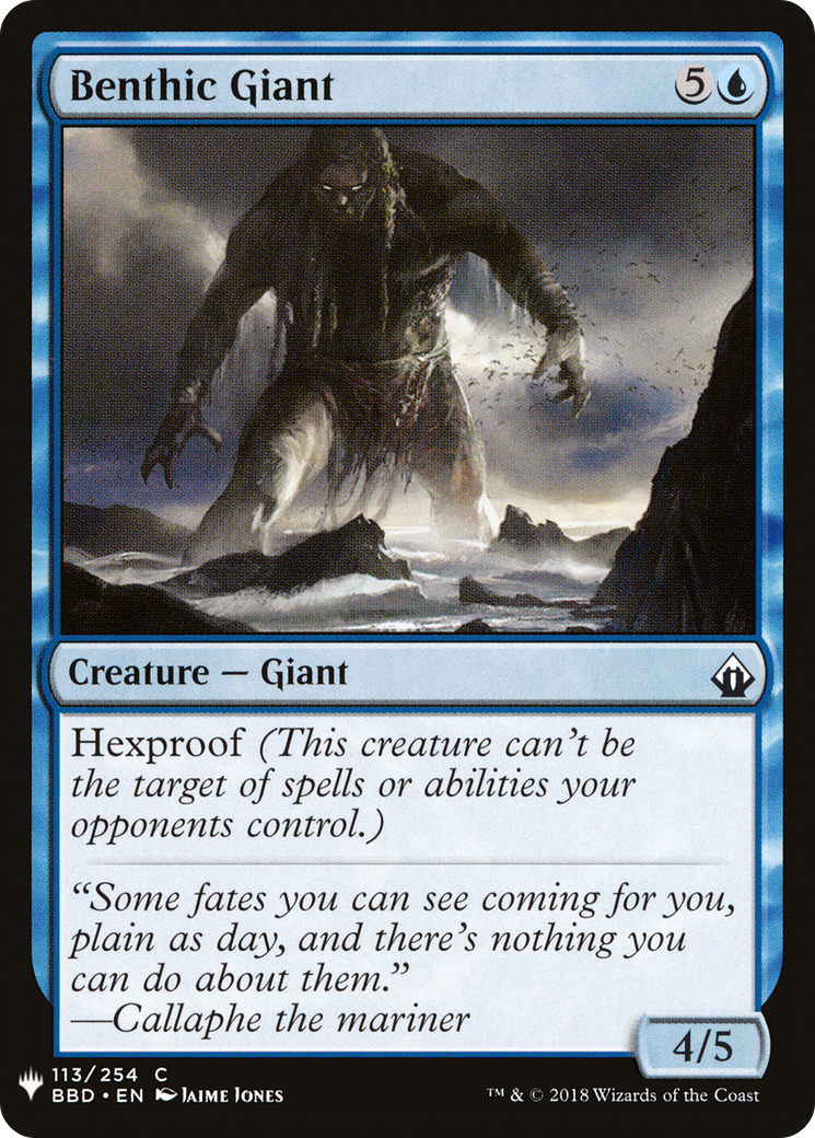 Benthic Giant (LIST-BBD-113) - The List