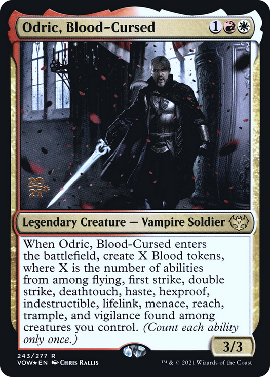 Odric, Blood-Cursed (PVOW-243S) - Innistrad: Crimson Vow Promos Foil