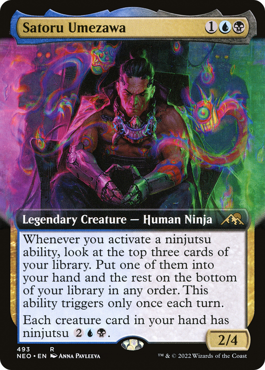 Satoru Umezawa (NEO-493) - Kamigawa: Neon Dynasty: (Extended Art) Foil