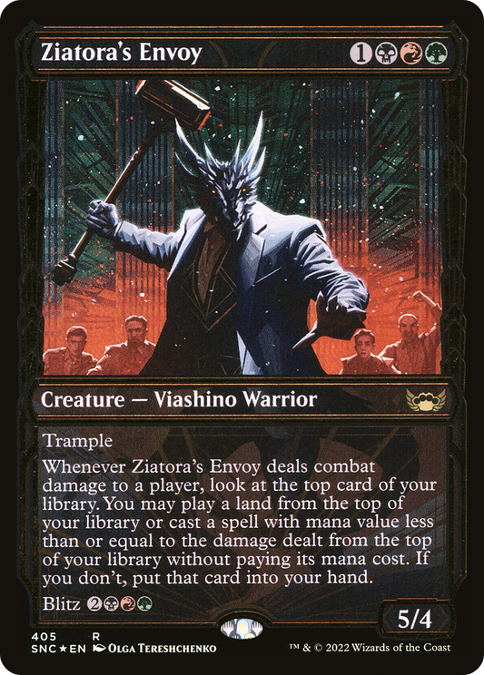 Ziatora's Envoy (SNC-405) - Streets of New Capenna: (Showcase) Foil