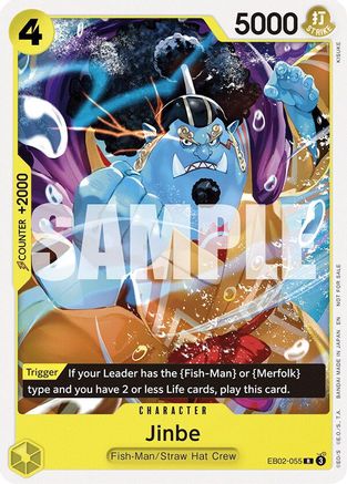 (EB02-055) Jinbe (Tournament Pack 2025 Vol. 3) - One Piece Promotion Cards - Normal