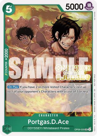 (OP09-035) Portgas.D.Ace (Judge Pack Vol. 6) - One Piece Promotion Cards Foil