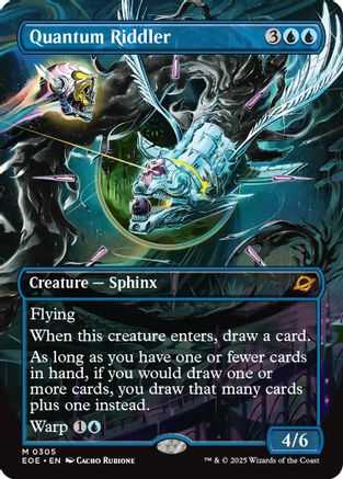 Quantum Riddler (Borderless) (EOE-305) - Edge of Eternities Foil