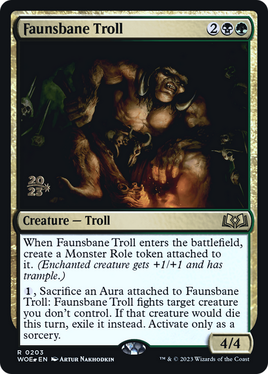 Faunsbane Troll (PWOE-203S) - Wilds of Eldraine Promos Foil